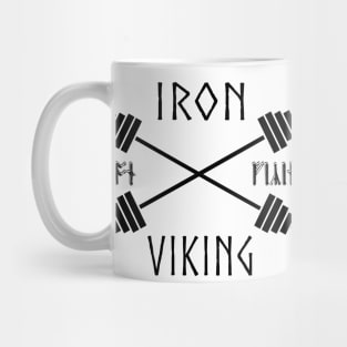 Iron Viking Barbell Black Mug